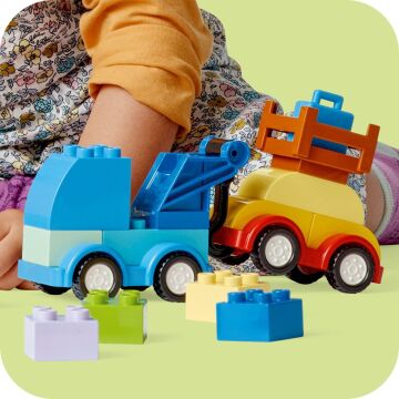 LEGO DUPLO Classic Arabalar ve Kamyonlar Yapım Parçası Kutusu 10439, Küçük Çocuklar için Araç İçeren Yaratıcı ve Eğitici Oyuncak Yapım Seti (80 Parça)