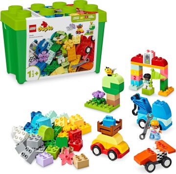 LEGO DUPLO Classic Arabalar ve Kamyonlar Yapım Parçası Kutusu 10439, Küçük Çocuklar için Araç İçeren Yaratıcı ve Eğitici Oyuncak Yapım Seti (80 Parça)