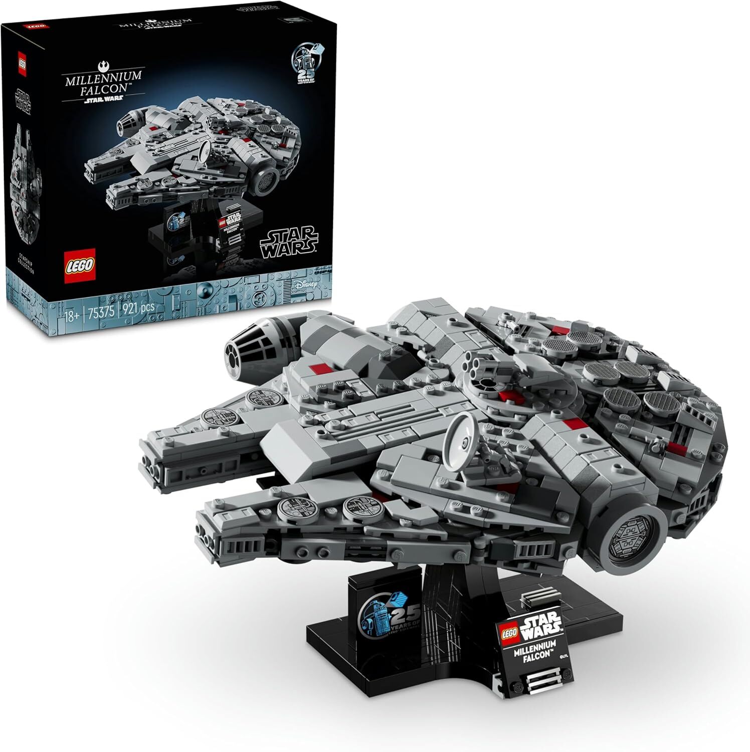 LEGO Star Wars Millennium Falcon 75375 - Star Wars Seven Yetişkinler için İnşa Edilebilen Koleksiyonluk Yaratıcı Starship Modeli Yapım Seti (921 Parça)