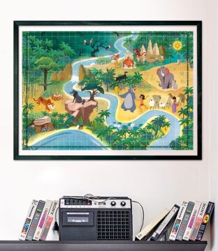 CLEMENTONI 1000 el. Story Maps Księga Dżungli [PUZZLE]