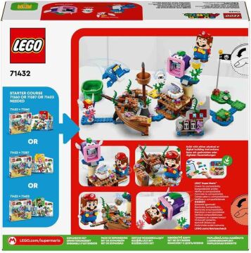 LEGO Super Mario Dorrie'nin Batık Gemi Macerası Ek Macera Seti 71432-7 Yaş ve Üzeri Super Mario Hayranları İçin Koleksiyonluk Yaratıcı Oyuncak Yapım Seti (500 Parça)
