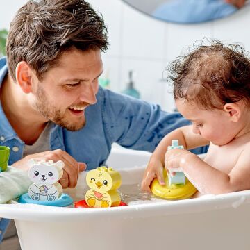 LEGO® DUPLO® İlk Banyo Zamanı Eğlencesi: Yüzen Hayvan Treni 10965-18 Ay ve Üzeri Okul Öncesi Yaştaki Çocuklar için Oyuncak Yapım Seti (14 Parça)
