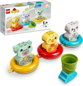 LEGO® DUPLO® İlk Banyo Zamanı Eğlencesi: Yüzen Hayvan Treni 10965-18 Ay ve Üzeri Okul Öncesi Yaştaki Çocuklar için Oyuncak Yapım Seti (14 Parça)