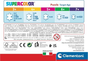 CLEMENTONI 60 el. Super Kolor Batwheels [PUZZLE]