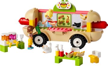 LEGO Friends Sosisli Sandviç Arabası 42633-4 Yaş ve Üzeri Çocuklar için Mini Bebek İçeren Yaratıcı Oyuncak Yapım Seti (100 Parça)