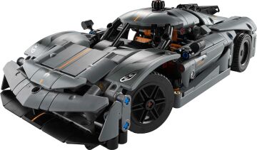 LEGO Technic Koenigsegg Jesko Absolut Gri Hiper Araba 42173 - Çocuklar için Oyuncak Yapım Seti (801 Parça)