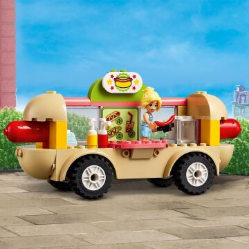 LEGO Friends Sosisli Sandviç Arabası 42633-4 Yaş ve Üzeri Çocuklar için Mini Bebek İçeren Yaratıcı Oyuncak Yapım Seti (100 Parça)