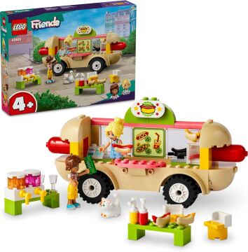 LEGO Friends Sosisli Sandviç Arabası 42633-4 Yaş ve Üzeri Çocuklar için Mini Bebek İçeren Yaratıcı Oyuncak Yapım Seti (100 Parça)