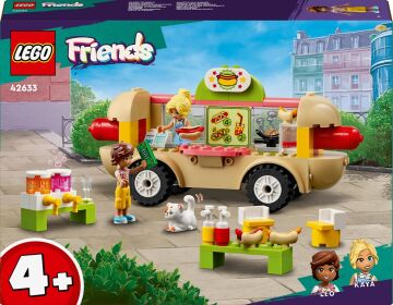 LEGO Friends Sosisli Sandviç Arabası 42633-4 Yaş ve Üzeri Çocuklar için Mini Bebek İçeren Yaratıcı Oyuncak Yapım Seti (100 Parça)
