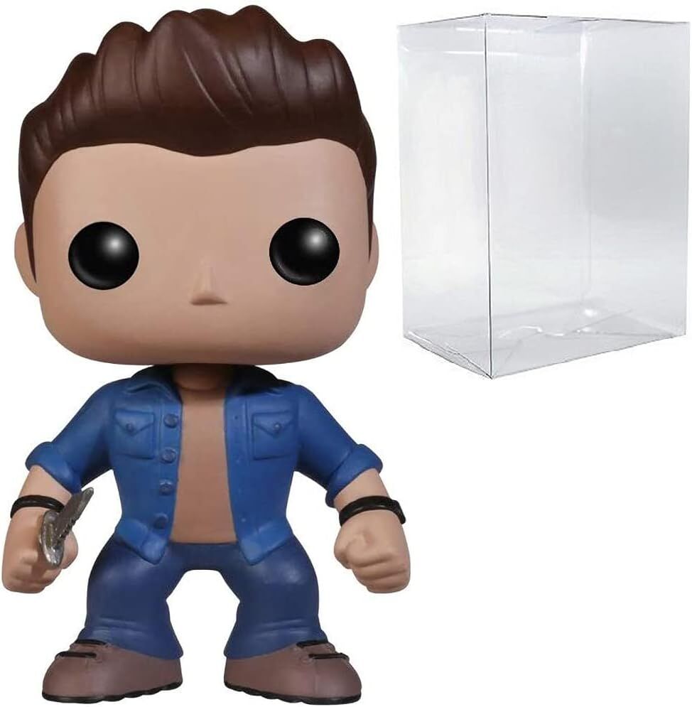 POP Supernatural - Dean Winchester Funko Vinil Figür (Uyumlu Kutu Koruyucu Kılıf ile birlikte), Çok Renkli, 9,5 cm